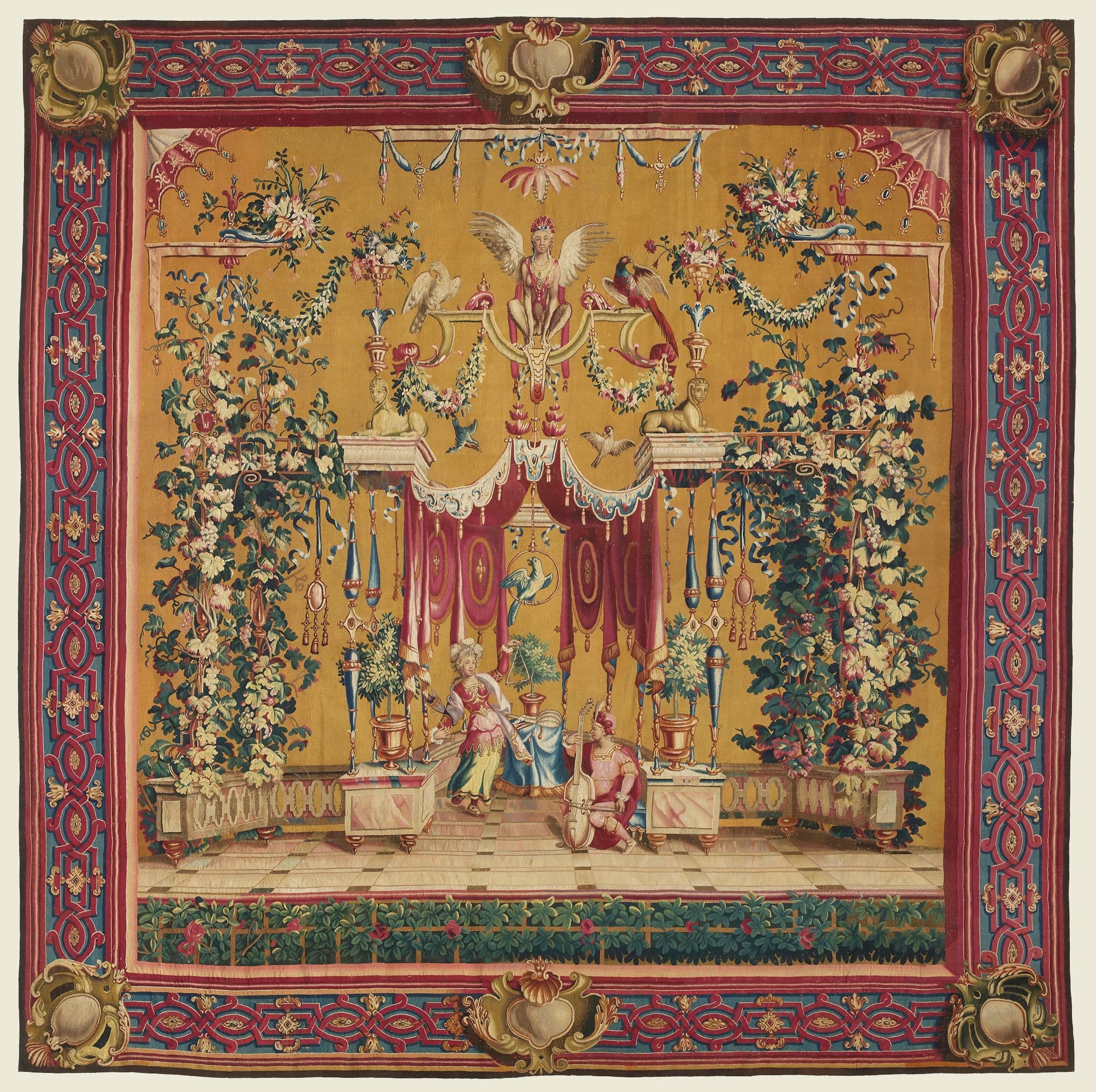 - Tenture des Grotesques d’après Bérain